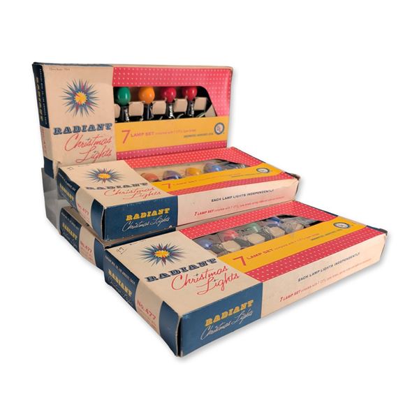 4pc Vintage Radiant Christmas Light Sets