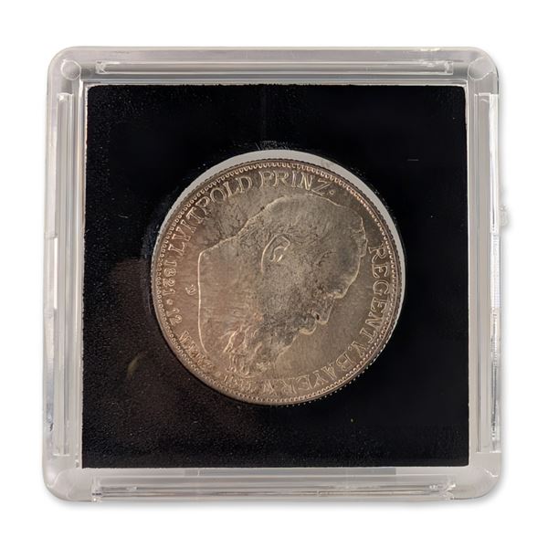 1911-D German Bavaria 3 Mark Silver Coin