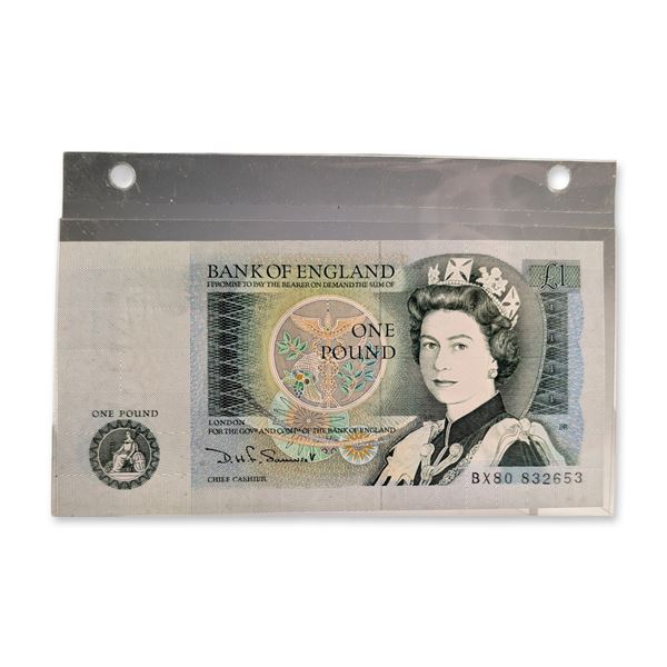 1978-1984 Bank of England Elizabeth II Sir Isaac Newton One Pound Banknote
