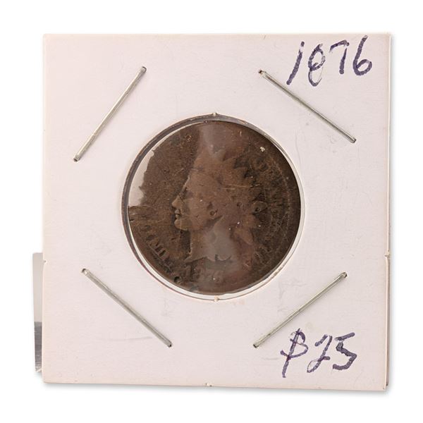 1876 US Indian Head One Cent Coin