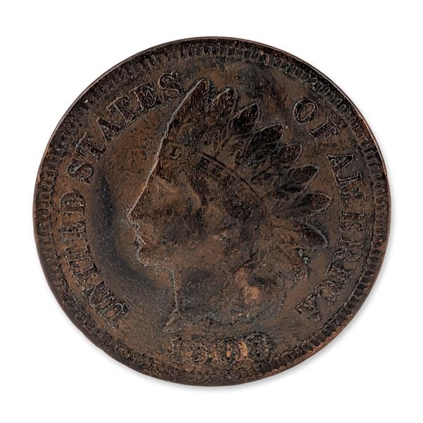 1908 US Indian Head One Cent Coin
