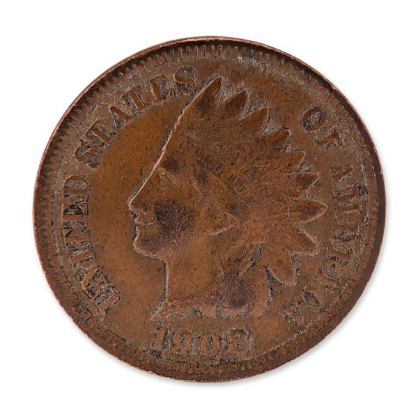 1908 US Indian Head One Cent Coin
