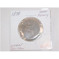 1878 Great Britain Half Penny