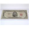 $5 US Note  Red Seal Times The Money