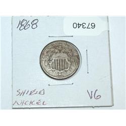 1868 Shield Nickel Great Condition
