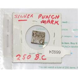 250 B.C. India Punch Mark Silver Coin
