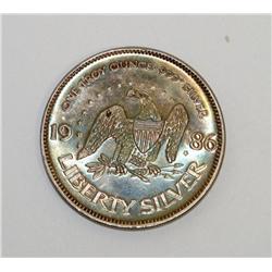 Troy Ounce .999 Fine Silver Liberty  A-Mark Coin