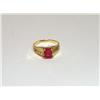 Image 1 : AAA Chatham Ruby Diamond Cut Ring