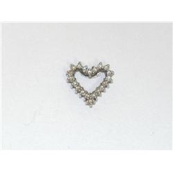 Diamonds Heart Shape Cluster Ladies Pendant
