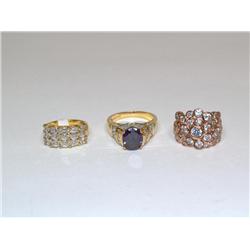 8k Over Sterling Vermeil Rings