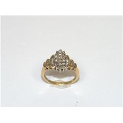 Diamonds Cluster Hand Made Ladies Ring