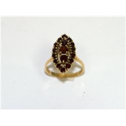 AAA Garnet Vintage Cluster Ladies Ring