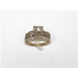 1890's Diamonds Vintage Hand Made Ladies Ring