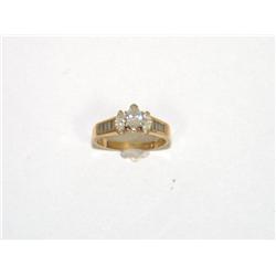1.00Ctw Diamonds Marquise & Baguettes Ladies Ring