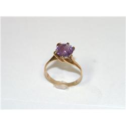 AAA Amethyst solitaire Vintage Ladies Ring