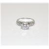 Image 2 : Sterling Silver Solitaire Ring