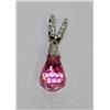 Image 2 : Sterling Silver CZ Pink Pendant