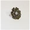 Image 1 : Sterling Silver CZ Flower Pin & Pendant