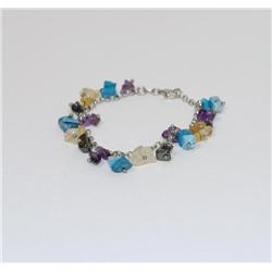 Sterling Silver Bracelet With Stones