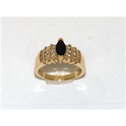 AAA Kashmir Sapphire & Diamonds Ladies Ring