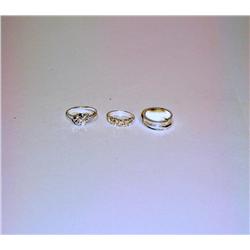 Lot Of 3 Sterling Silver Rings