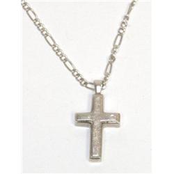 Silver Cross Pendant With Chain