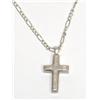 Image 1 : Silver Cross Pendant With Chain
