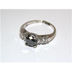 2.00Ctw Black Diamond Hand made Ring