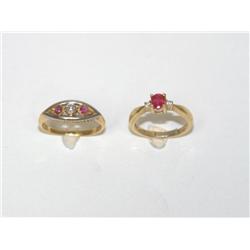 AAA Burmese Ruby & Diamonds Ladies Ring