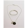 Silver Bracelet And Pendant