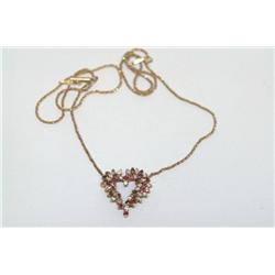 AAA Burmese Ruby Cluster Ladies Necklace