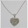 Sterling Silver CZ Heart With Chain