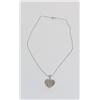 Image 2 : Sterling Silver CZ Heart With Chain