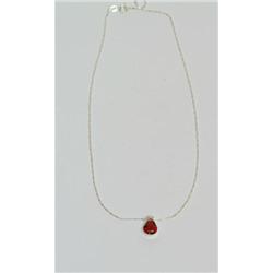 Sterling Silver Necklace w/ Huayruro Seed Pendant