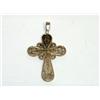 Image 1 : Sterling Silver Filigree Cross Pendant