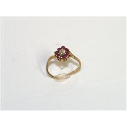 AAA Burmese Ruby & Diamonds Hand Made Ladies Ring