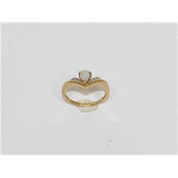 AAA Australian Opal & Diamonds Ladies Ring