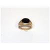 Image 1 : Onyx Diamonds Cut Design Men's Ring