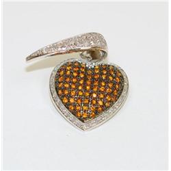 Sterling Silver CZ Heart