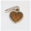 Image 1 : Sterling Silver CZ Heart