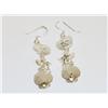 Image 1 : Sterling Silver Dangling Shell Earrings