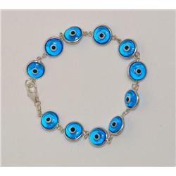 Sterling Silver Evil Eye Bracelet