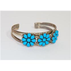 Sterling Silver Turquoise Bracelet