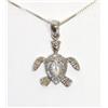 Image 2 : Silver Necklace With Turtle Pendant