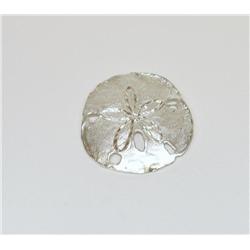 Sterling Silver Big Sand dollar Pendant