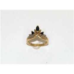 AAA Kashmir Sapphire Cluster Ladies Ring