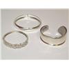 Image 1 : Bag of 3 Silver Bangle Bracelets