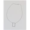 Image 2 : Sterling Silver Square Frame Necklace