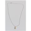 Image 2 : Sterling Silver Citrine Pendant With Chain