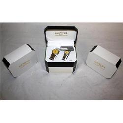 4 Sets of Geneva His & Her Watches-Times The Money